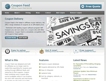 Tablet Screenshot of couponfeed.net